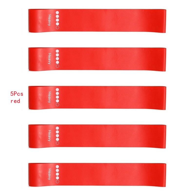 5Pcs/Set Yoga Resistance Rubber Bands
