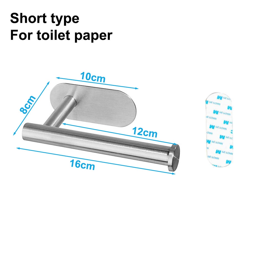 Punch-Free Stainless Steel Paper Towel Holder