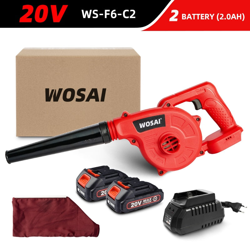 WOSAI 20V Cordless Blower Vacuum Clean Air Blower