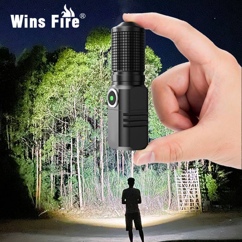 Rechargeable Mini 16340 18650 Battery Flashlight