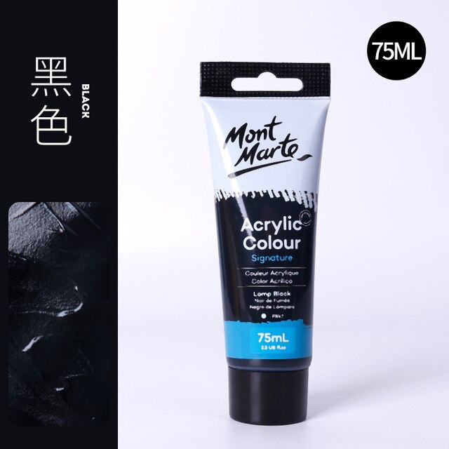 24 Colors of Premium 75ml Acrylic Paint