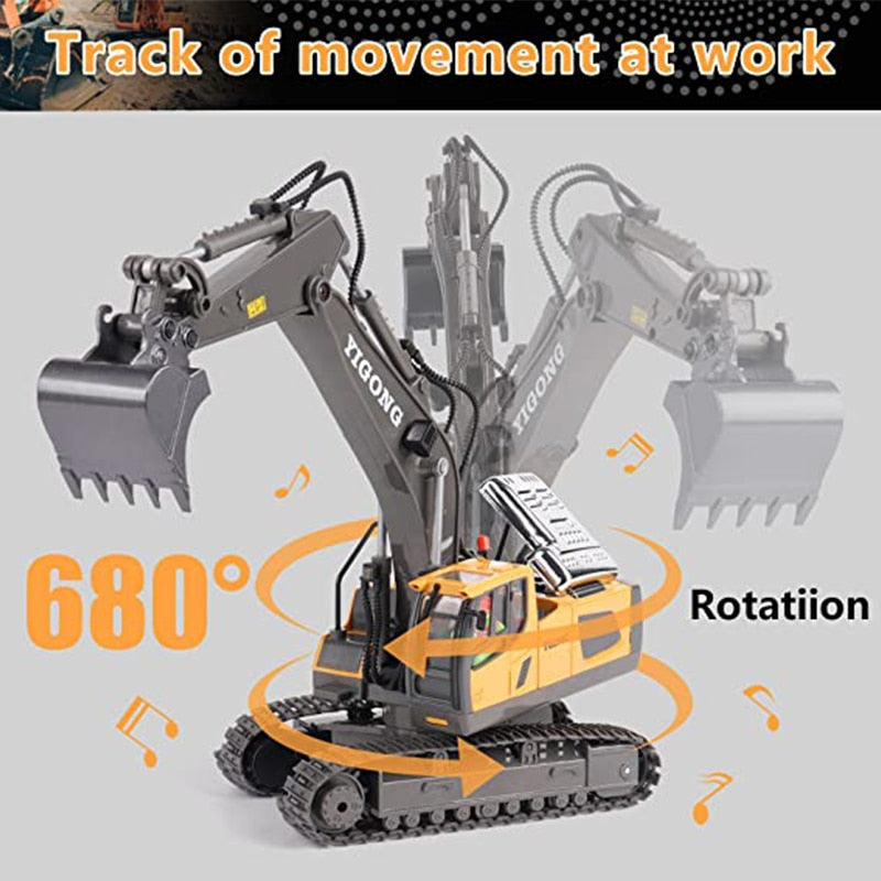 2.4G RC Excavator Dumper RC Car Toy