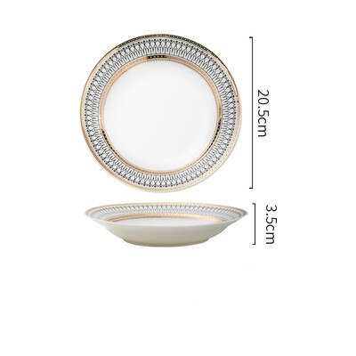 Stripe Design Dinner Plate Set