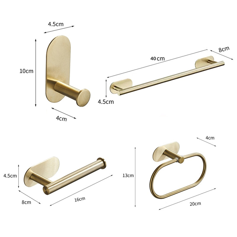 No-Drill Towel Bar