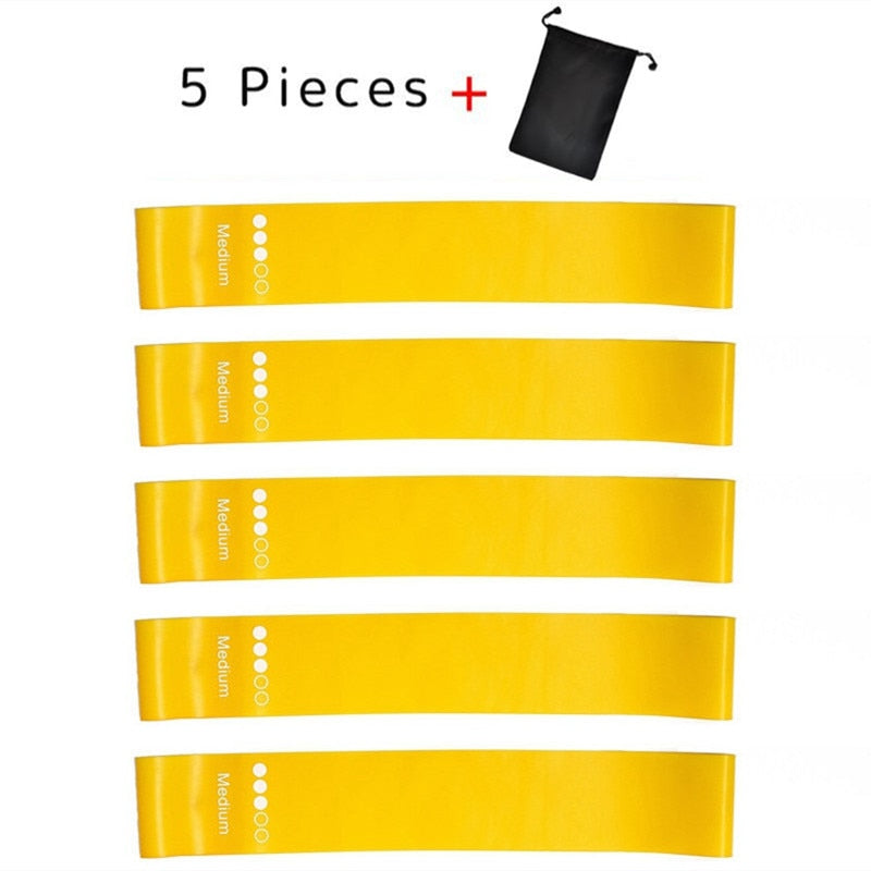 5Pcs/Set Yoga Resistance Rubber Bands