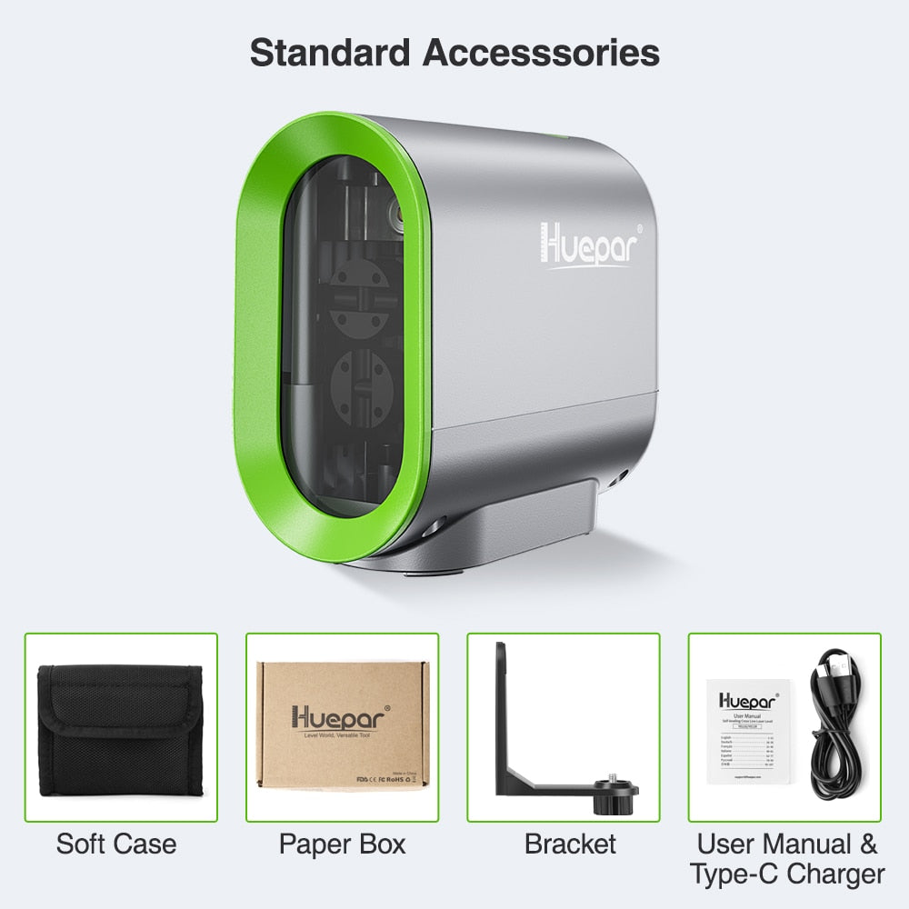 Professional Huepar 2 lines Self-leveling Laser Level &amp
