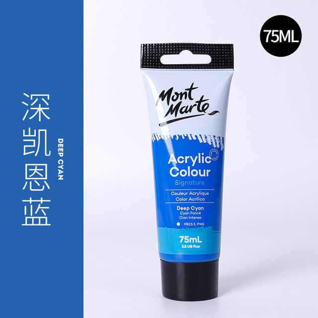 24 Colors of Premium 75ml Acrylic Paint