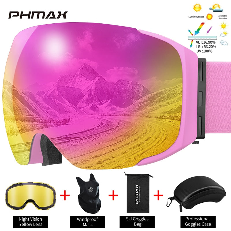 UV400 Protection Snowmobile Outdoor Skiing Glasses