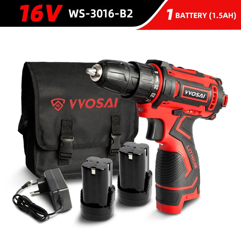 WOSAI Cordless Drill Electric Screwdriver
