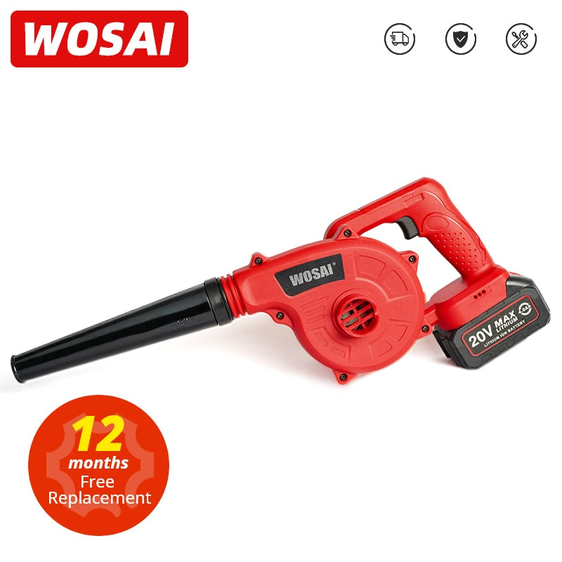 WOSAI 20V Cordless Blower Vacuum Clean Air Blower