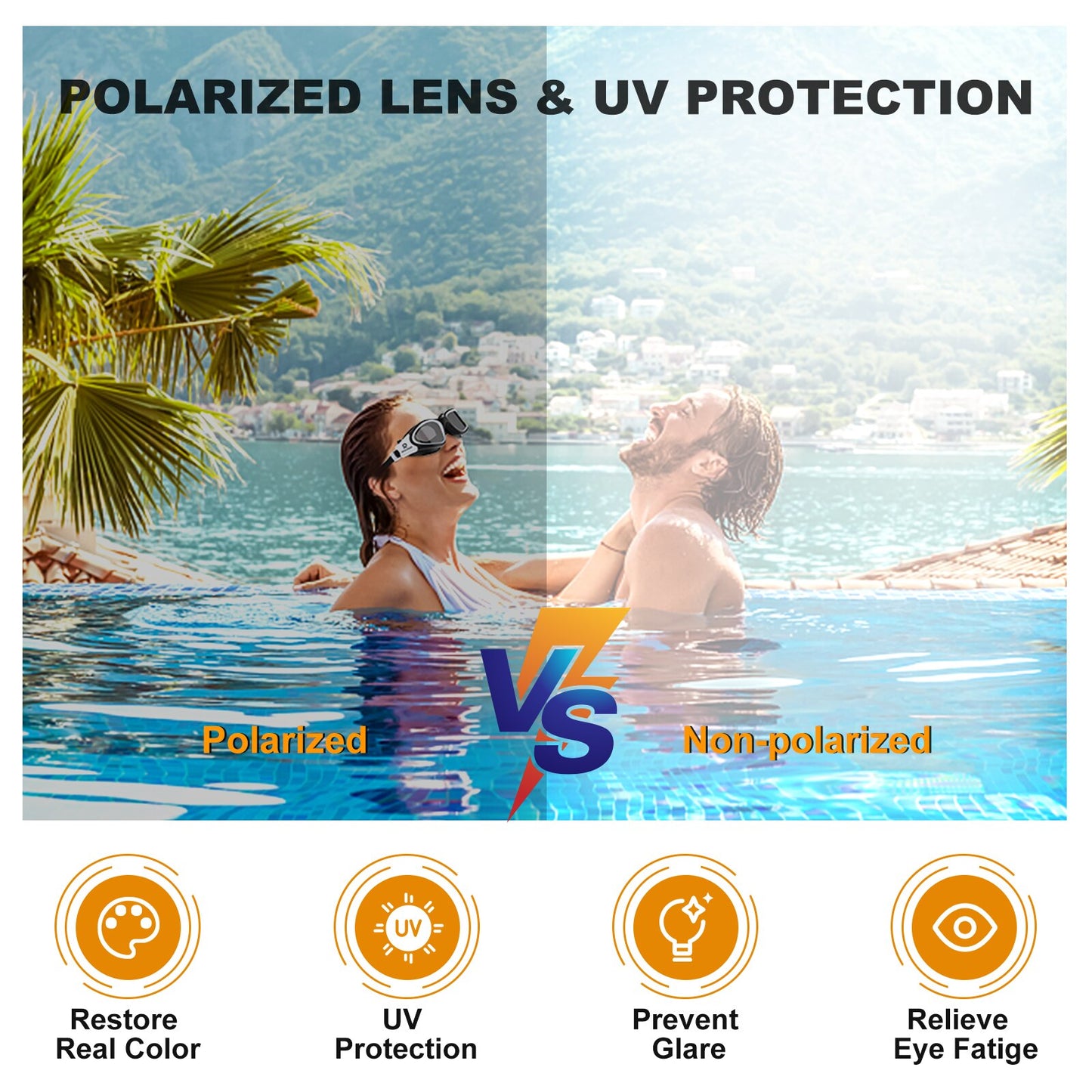 UV Protection Lens Swimming Goggles