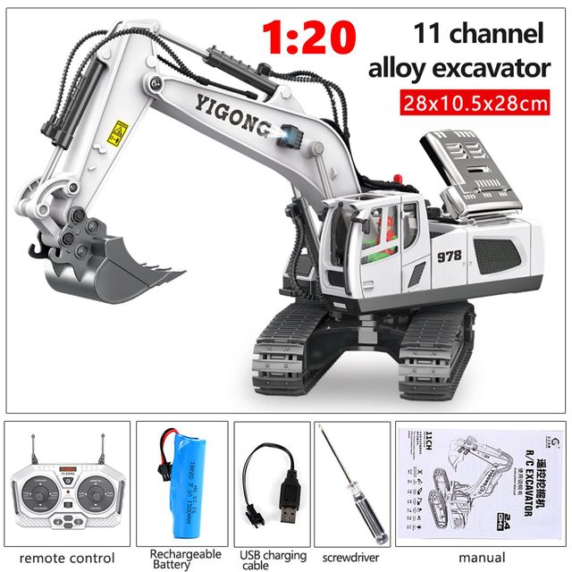 2.4G RC Excavator Dumper RC Car Toy