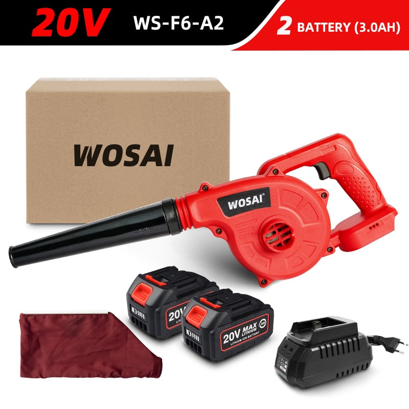 WOSAI 20V Cordless Blower Vacuum Clean Air Blower