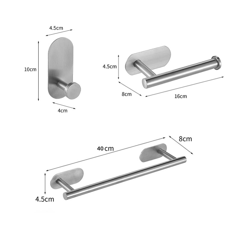 No-Drill Towel Bar