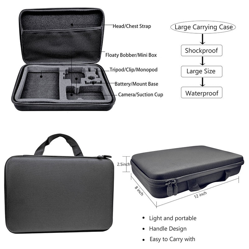 KFFTWWX Accessories Kit for GoPro Hero 11-3 Black Max