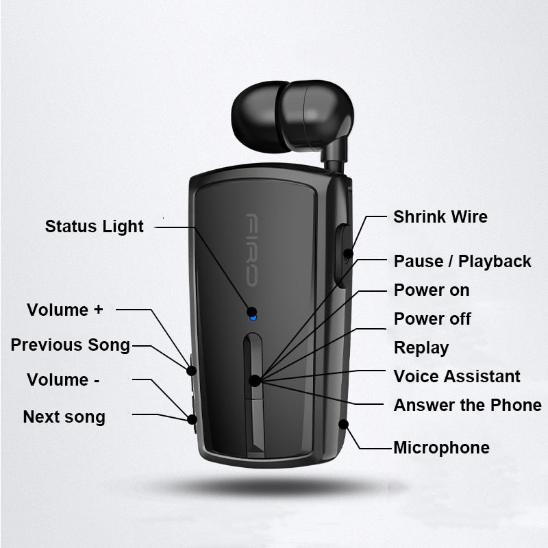 Wireless Lavalier Bluetooth Earphone