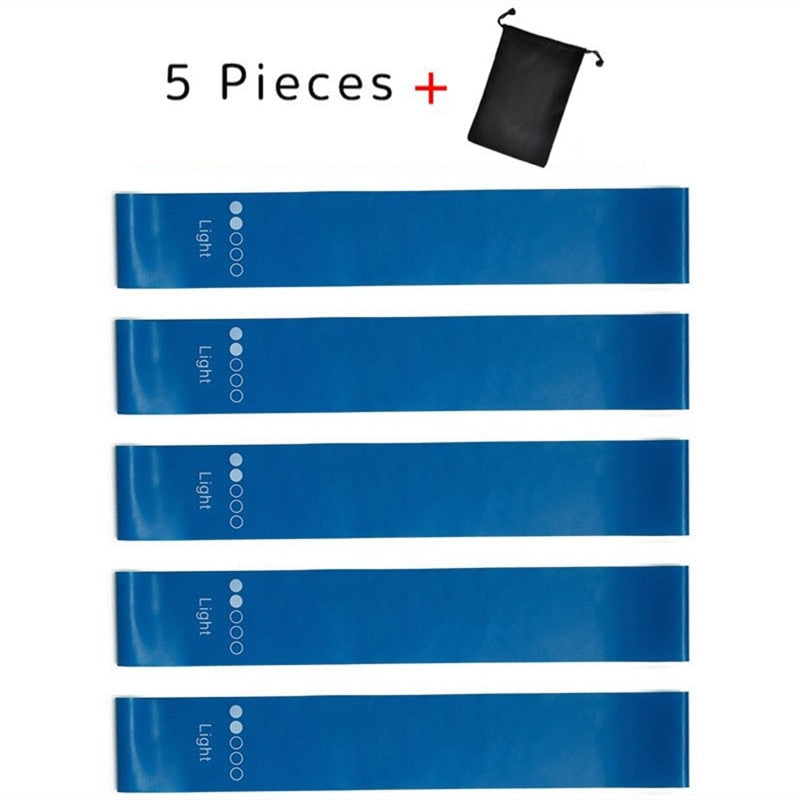 5Pcs/Set Yoga Resistance Rubber Bands