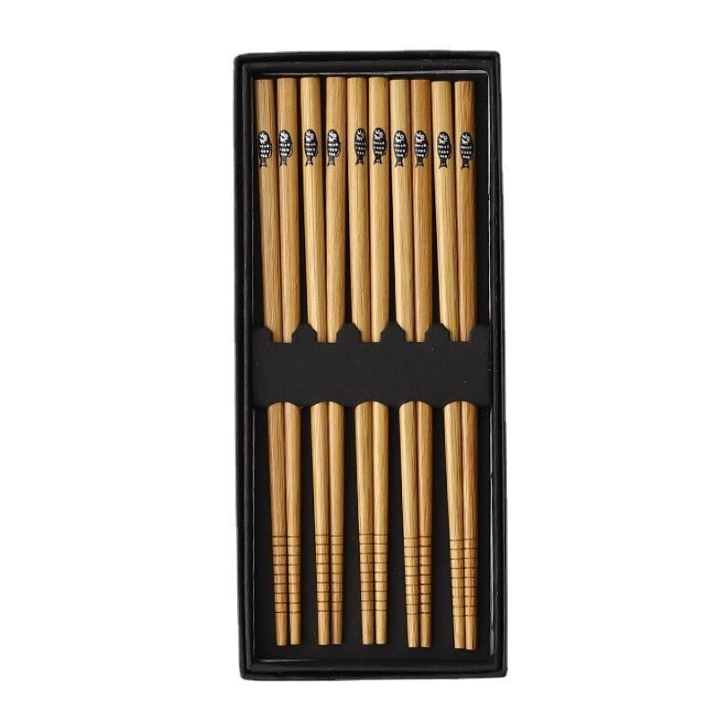 5Pairs of Japanese Non-Slip Chopsticks