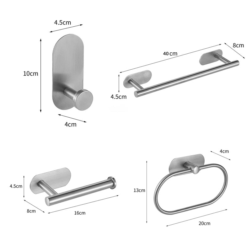 No-Drill Towel Bar