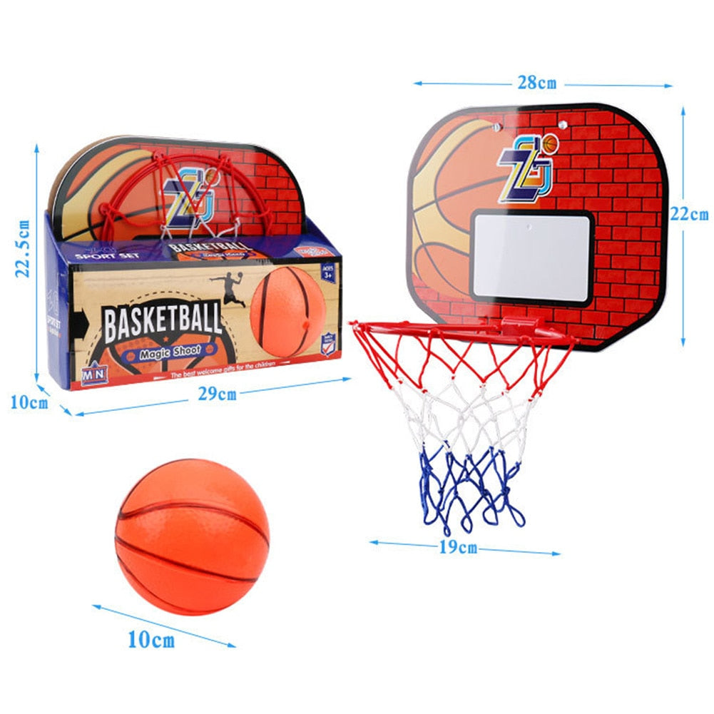 Child Hanging Basketball Hoop