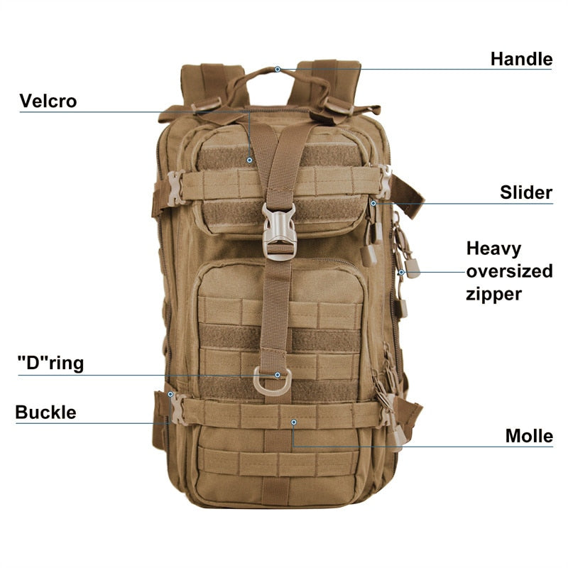 Men's Army Military Tactical Backpack