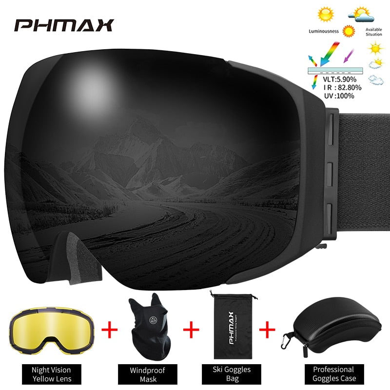 UV400 Protection Snowmobile Outdoor Skiing Glasses