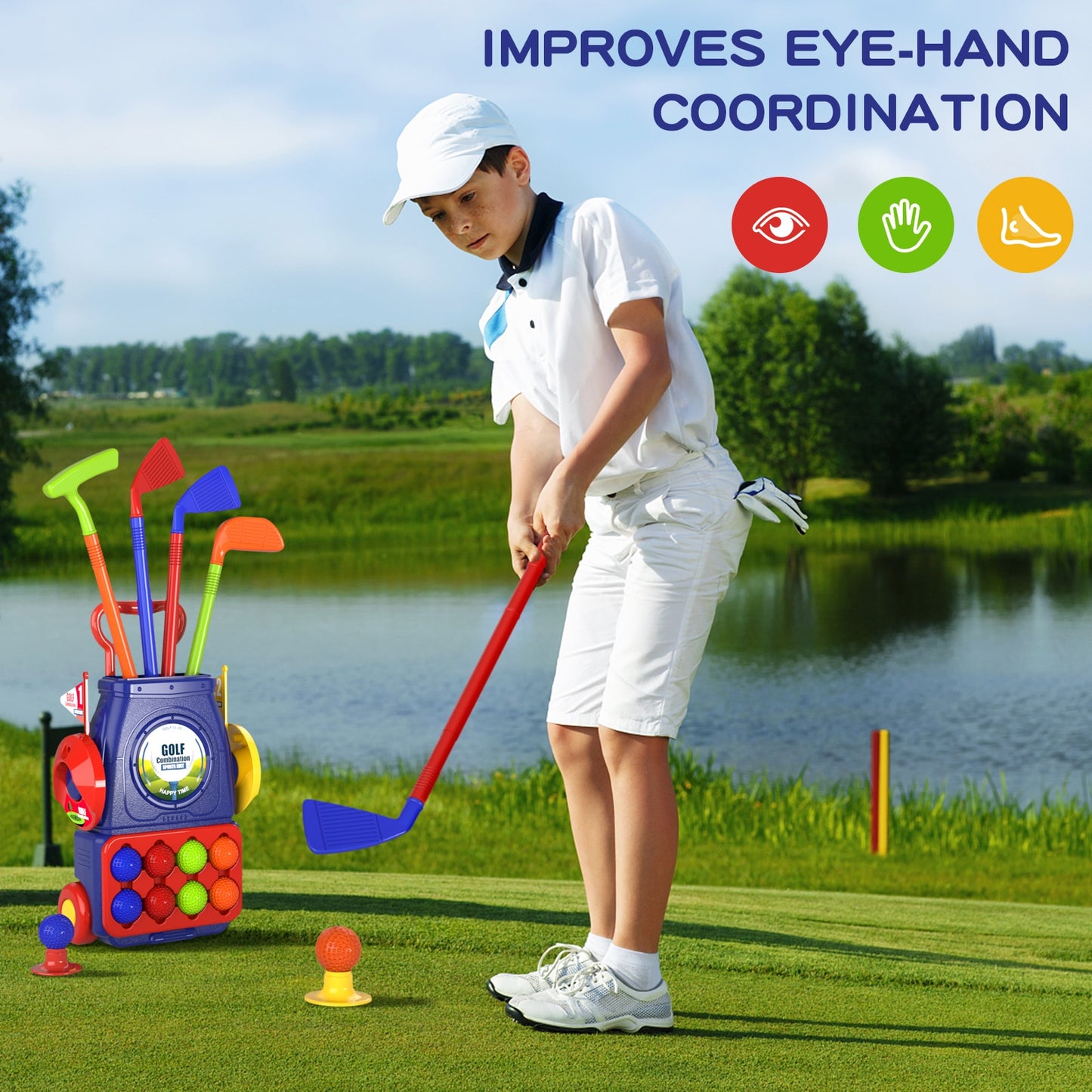 QDRAGON Kids Golf Club Set