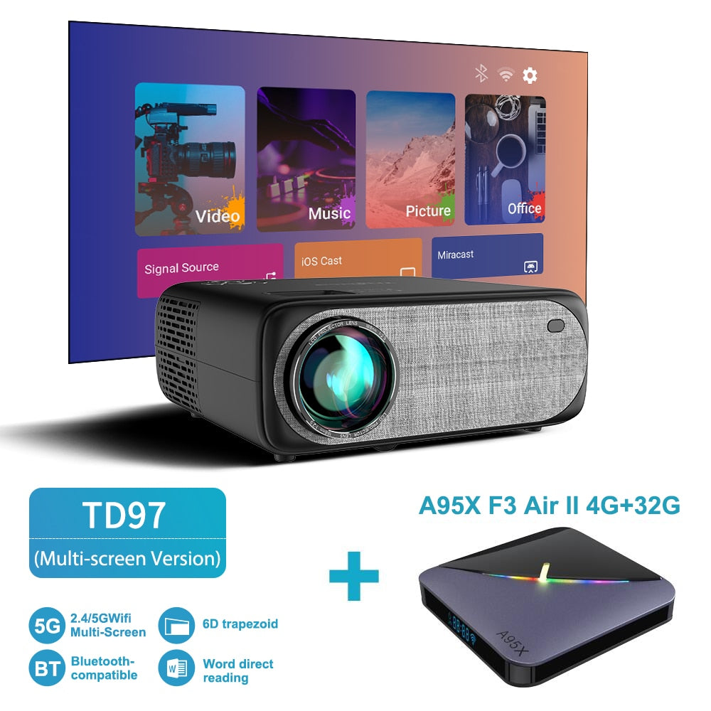 HD Projector 1080P Wi Fi LED Video Protector