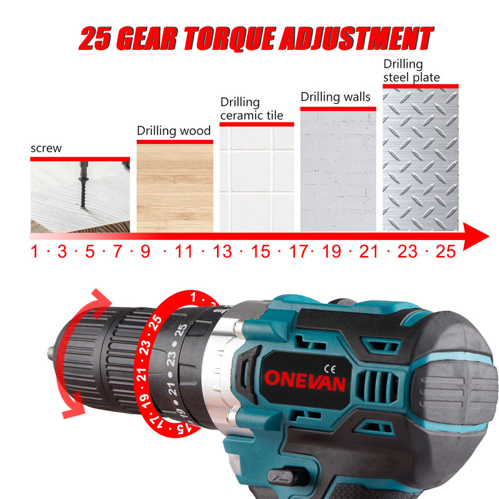 1000W 450NM Brushless Electric Impact Drill
