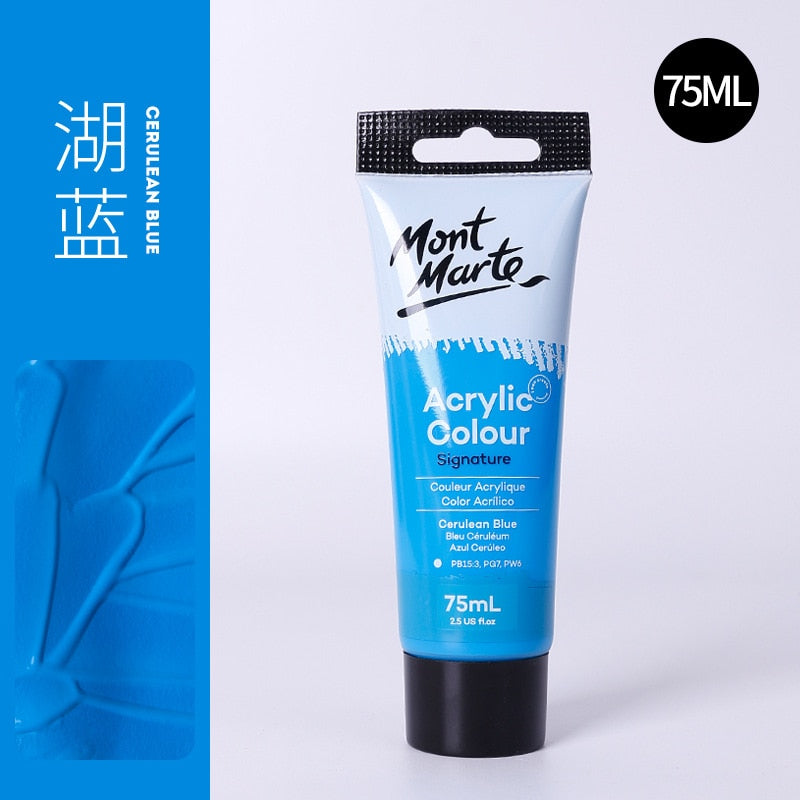 24 Colors of Premium 75ml Acrylic Paint