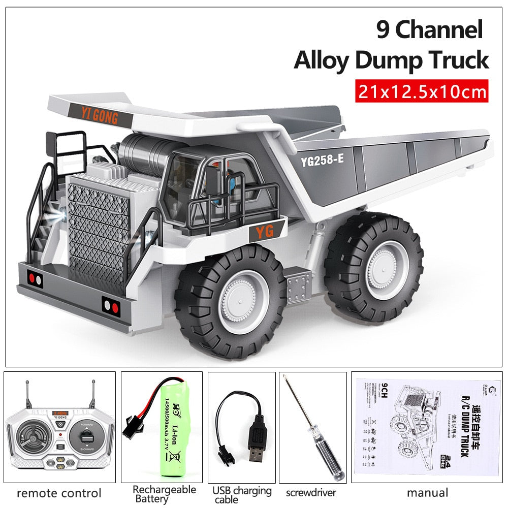 2.4G RC Excavator Dumper RC Car Toy