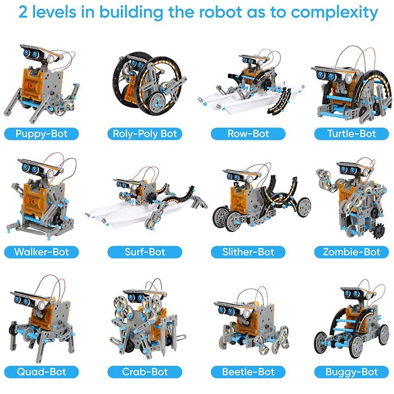 6-in-1 Science Experiment Solar Robot Toy