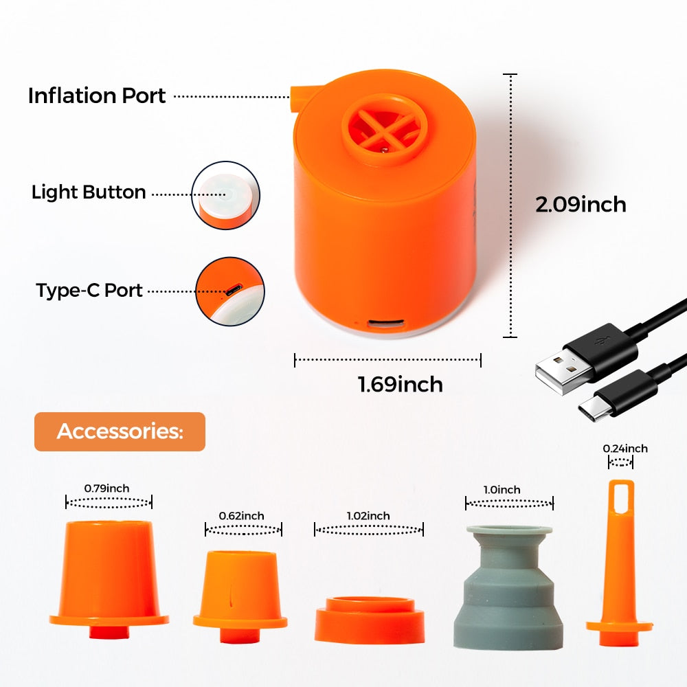 Portable Mini Air Pump for Hiking