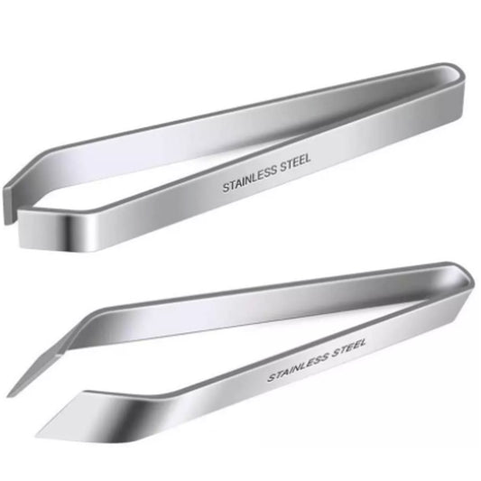 Stainless Steel Flat and Slant Tweezers Pliers