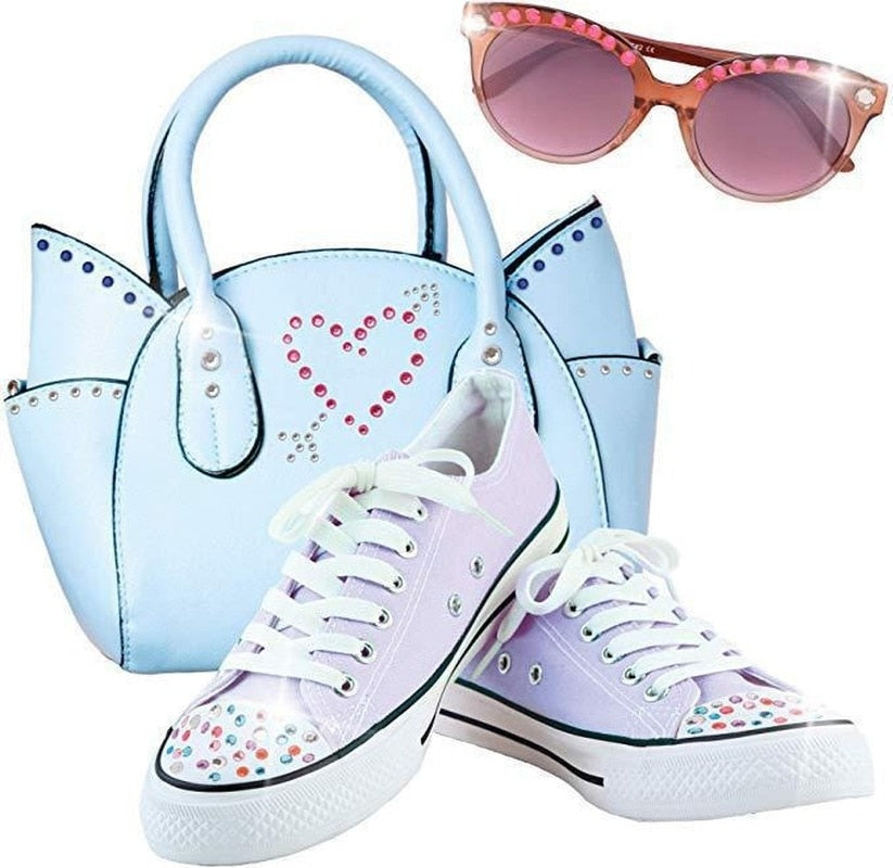 Girls Hair Gems Kit and Princess Pretend Makeup Sets