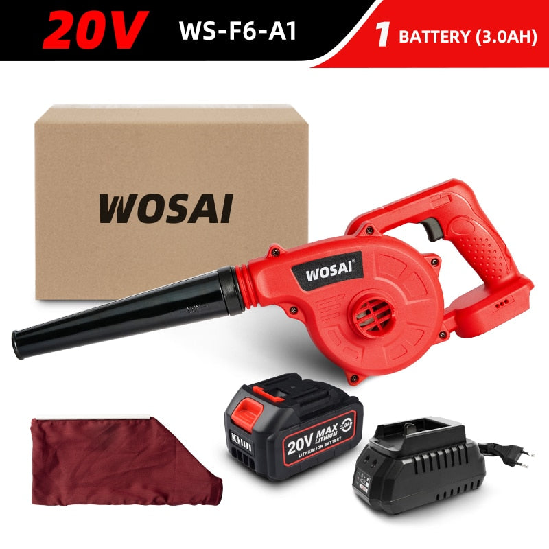 WOSAI 20V Cordless Blower Vacuum Clean Air Blower