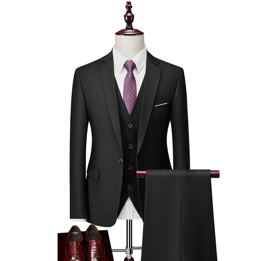 Elegant Jacket, Vest, and Pants Business Suit