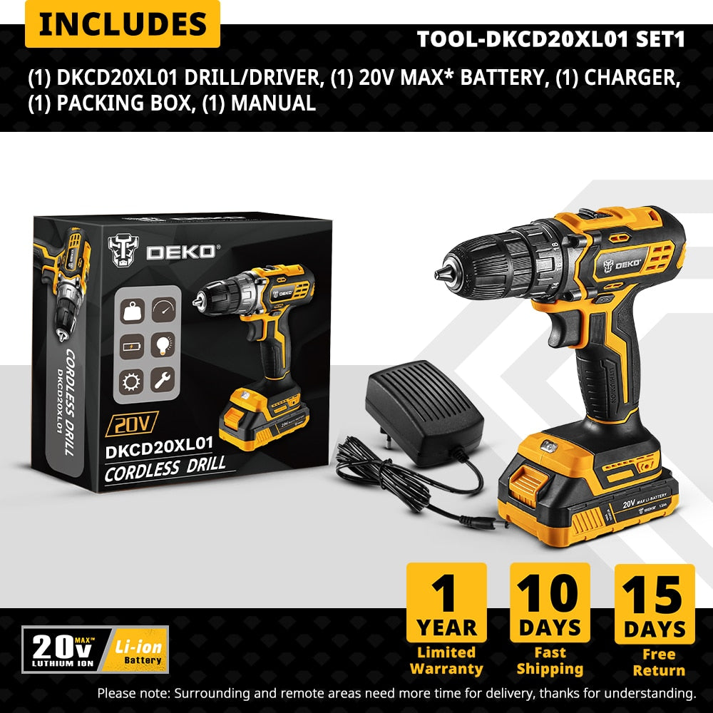 Powerful Cordless Drill Power Tools