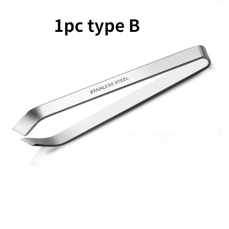 Stainless Steel Flat and Slant Tweezers Pliers