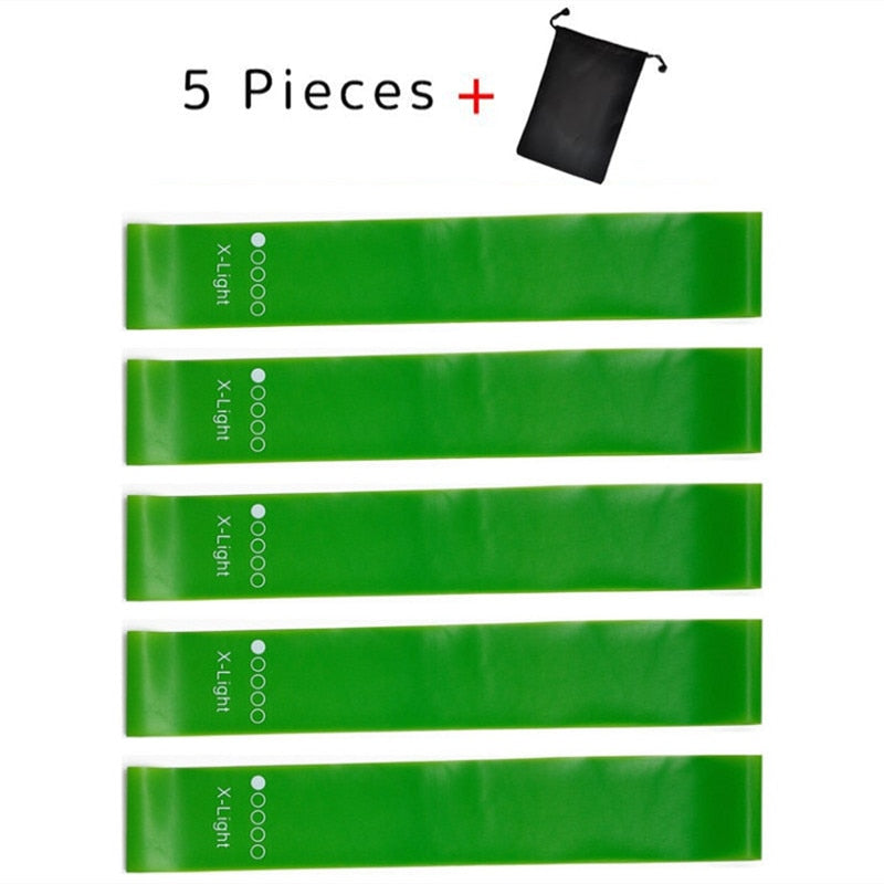 5Pcs/Set Yoga Resistance Rubber Bands