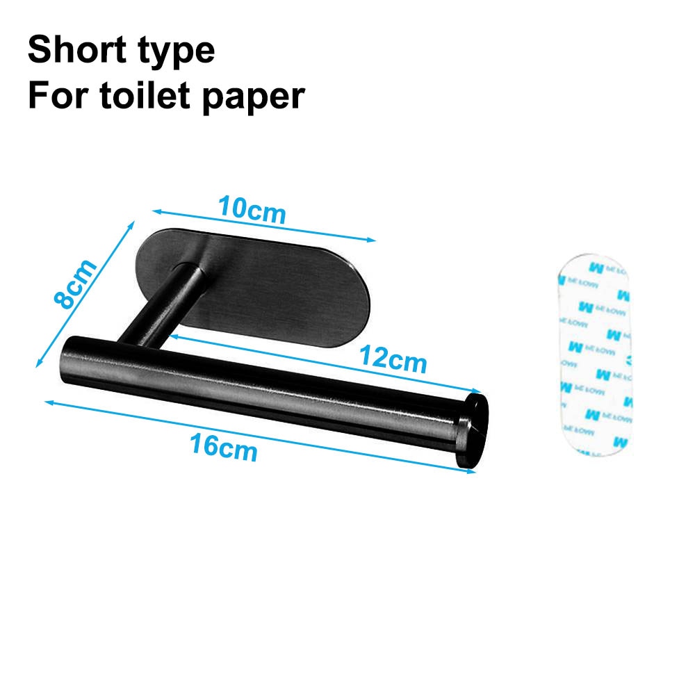 Punch-Free Stainless Steel Paper Towel Holder