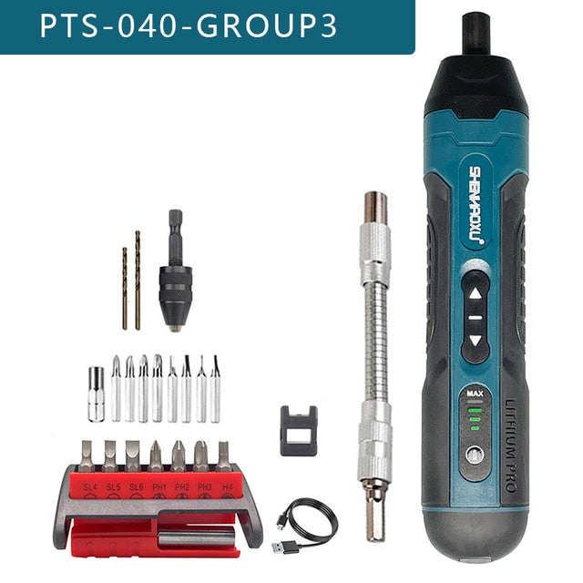 Cordless Electric Screwdriver Rechargeable 1300mAh