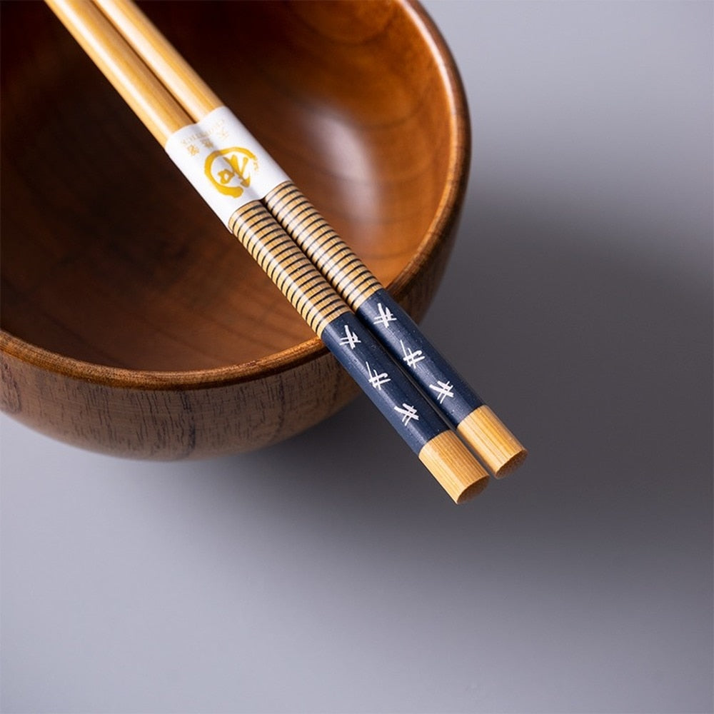 5Pairs of Japanese Non-Slip Chopsticks