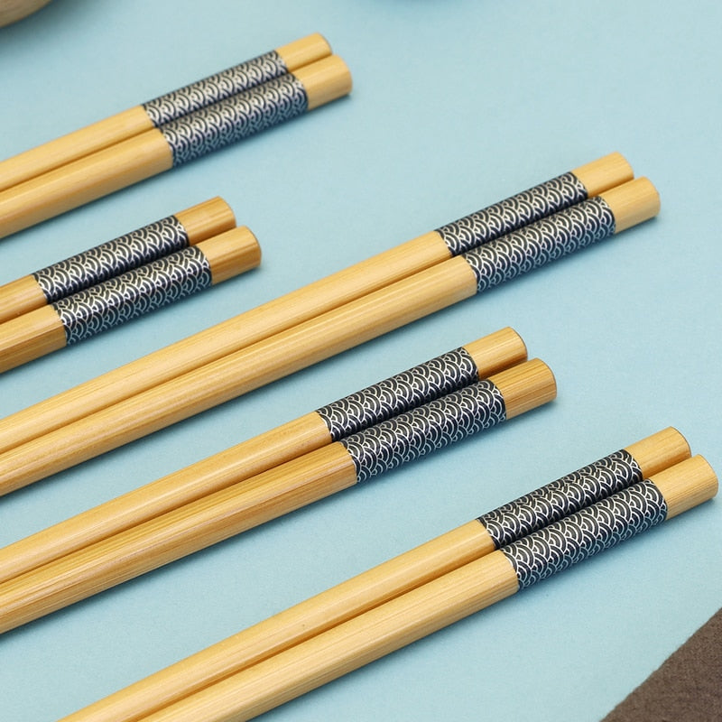 5Pairs of Japanese Non-Slip Chopsticks