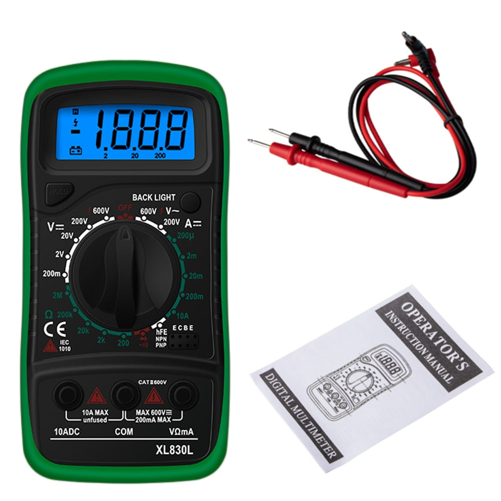 LCD Backlight Portable AC/DC Ammeter
