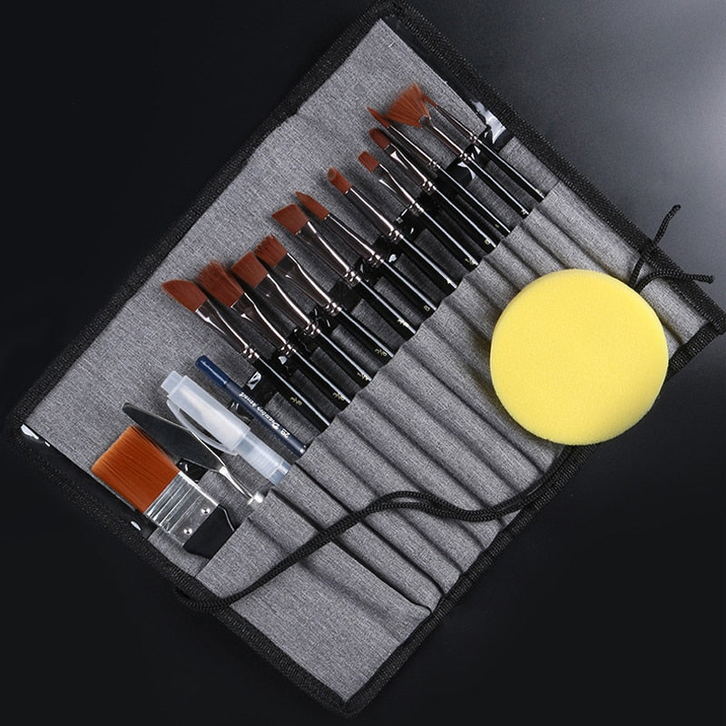 18-Piece Artist Painting Brush Kit