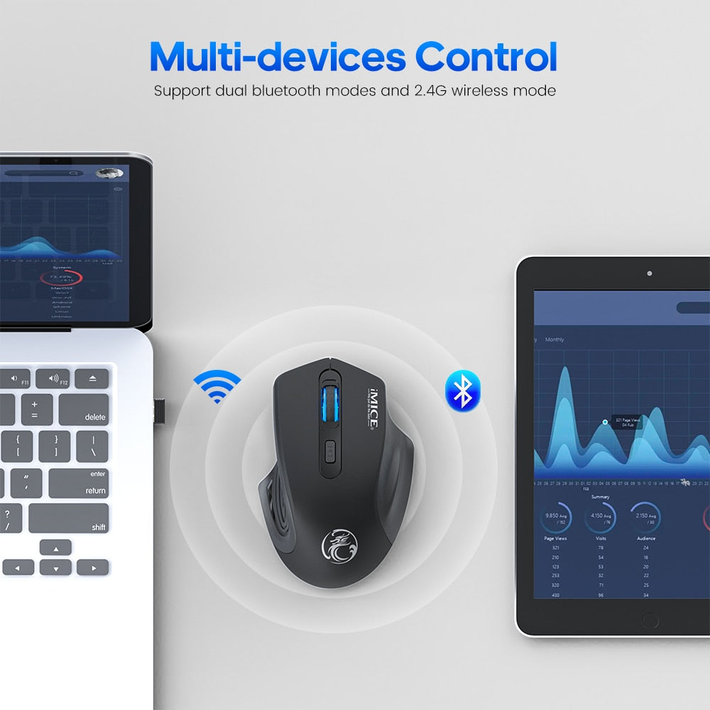 Rechargeable Wireless Bluetooth Mouse