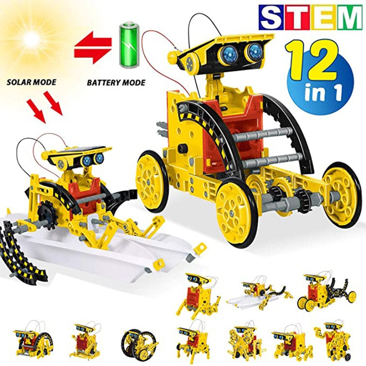 6-in-1 Science Experiment Solar Robot Toy