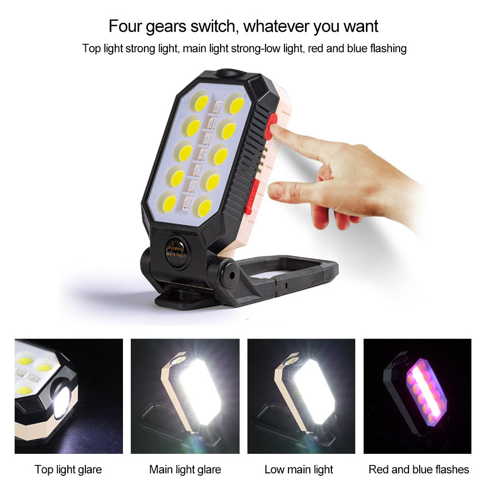 LED COB Rechargeable Magnetic Work Light