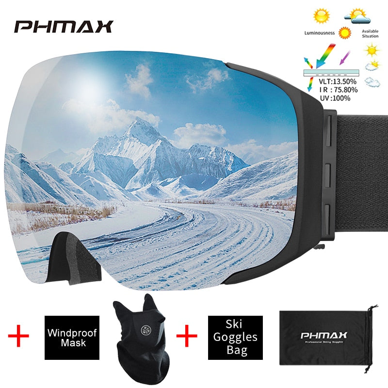 UV400 Protection Snowmobile Outdoor Skiing Glasses
